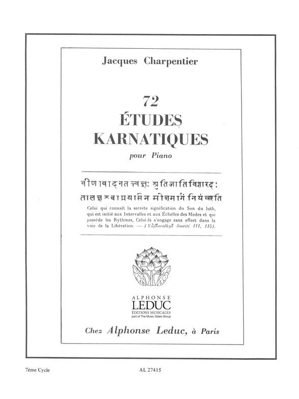 74 Etudes Karnatiques Cycle 07